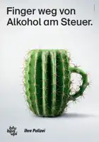 Plakat "Alkohol am Steuer - Bier"