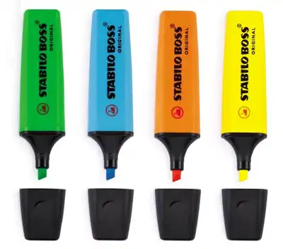 Textmarker STABILO BOSS  blau_2